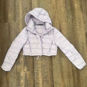 Zara Lavender Puffer Jacket